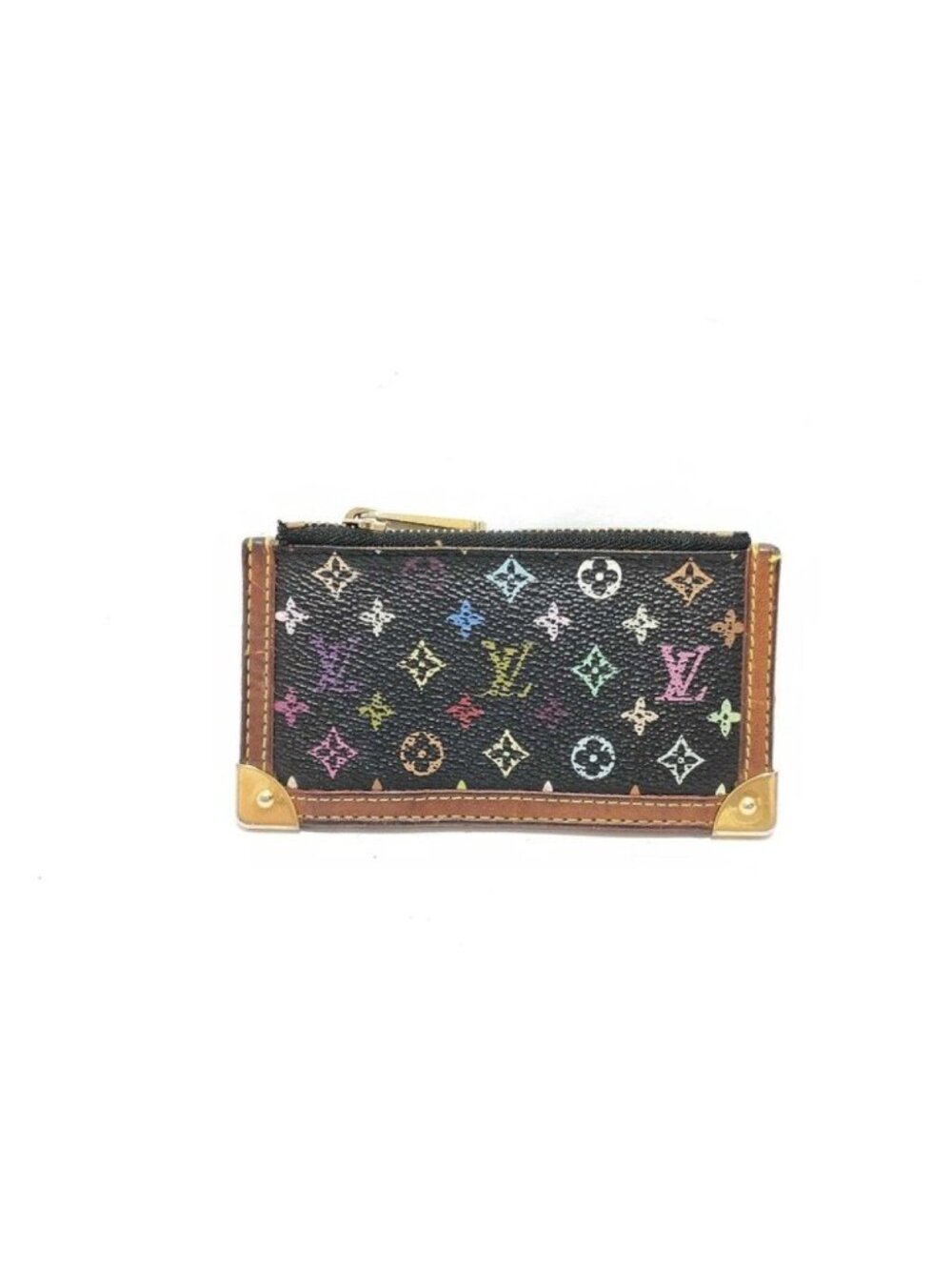 Louis Vuitton Coin Case Pochette Cles Grenade Type Monogram Multicolor Gold